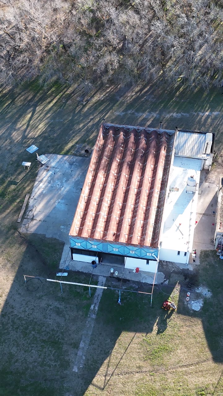 Edificio principal desde el aire